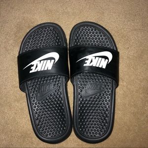 Nike Black Logo Slides